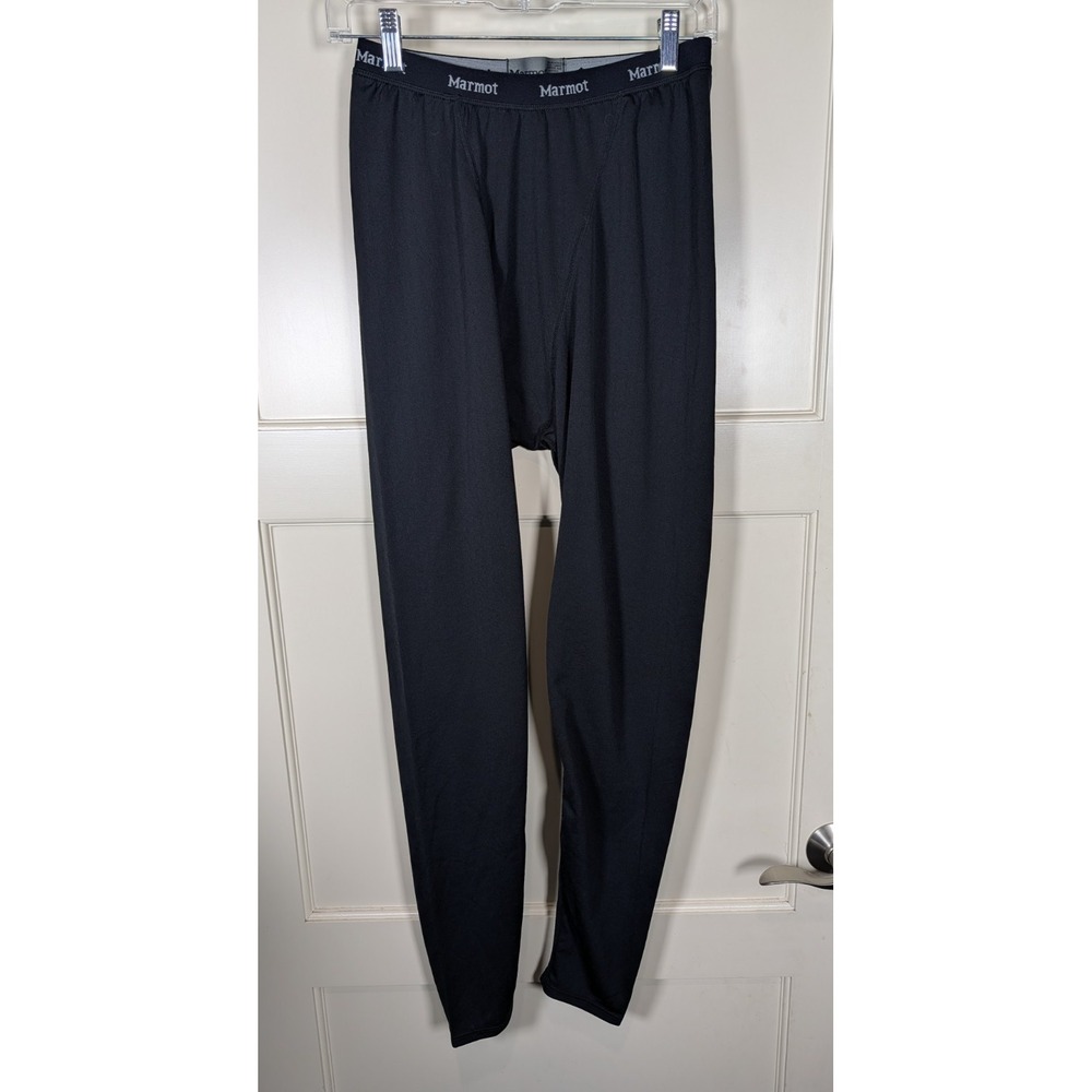 Marmot Women's Lightweight Base Layer Leggings Pants Size L Black